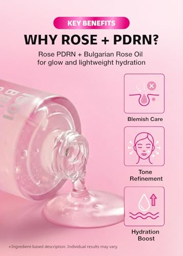 ISOI Rose PDRN Serum with Bulgarian Rose Oil 1.18 Fl Oz - Radiance Face Serum