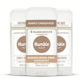 Unscented Aluminum-Free Deodorant 3 Pack - Baking Soda Free, Sensitive Skin