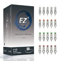 EZ Tattoo Cartridge Needles Assorted 50Pcs #12 Mixed for Rotary Pen Machines Variation of Mixed-12-RL/RS/M1/RM