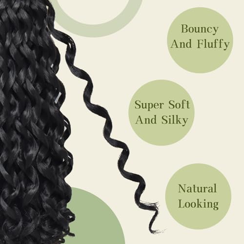 14 Inch Curly Crochet Hair 7 Pack for Black Women - Bouncy Synthetic Style