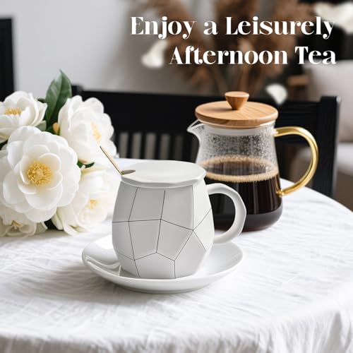 Golray Birthday Gifts for Women Self Care Spa Basket with Mug/Makeup Brush Holder/Jewelry Tray, Christmas Valentines Mother's Day Gift for Her Wife Sister Mom Friend Girlfriend Coworker Teacher Nurse