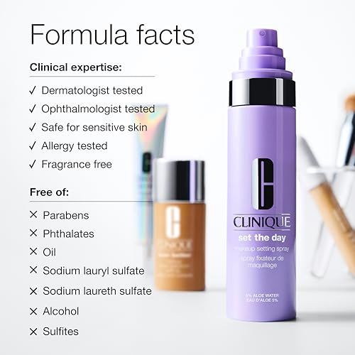 Clinique Makeup Setting Spray Mini Travel Size 1.25 Fl Oz Aloe Water Hydrating