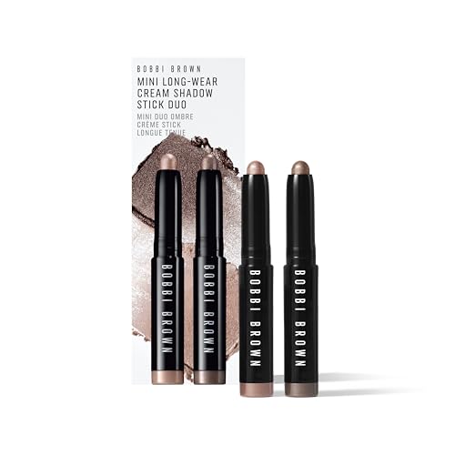 Mini Long-Wear Cream Shadow Stick Duo - Golden Pink & Smokey Topaz, 24-Hour Eye Makeup