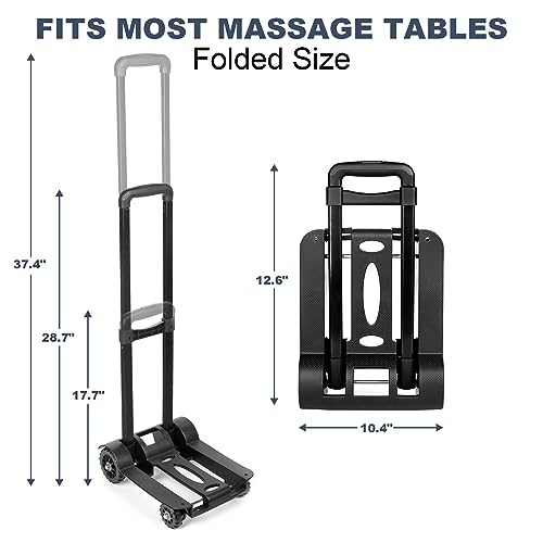 Masajeo Portable Massage Table Cart with Wheels - Easy Transport & Storage