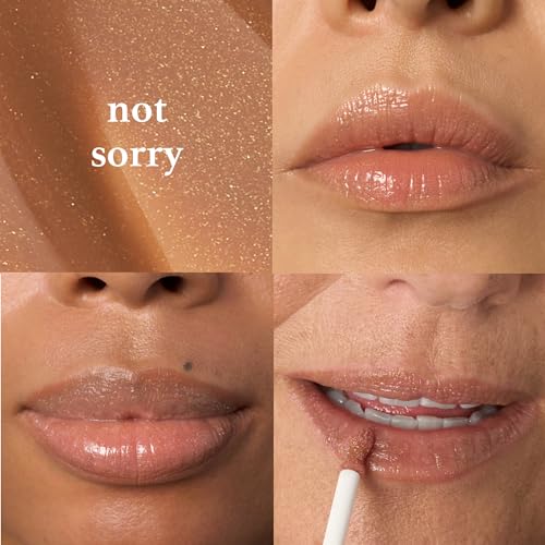 Julep Luscious Lips Duo: It's Balm Tinted Lip Balm in Roasted Peach + So Plush Plumping Lip Gloss in Not Sorry - Hydrating, Glossy, and Vegan Lip Colors with Vitamin E - Perfect Lip Care Set