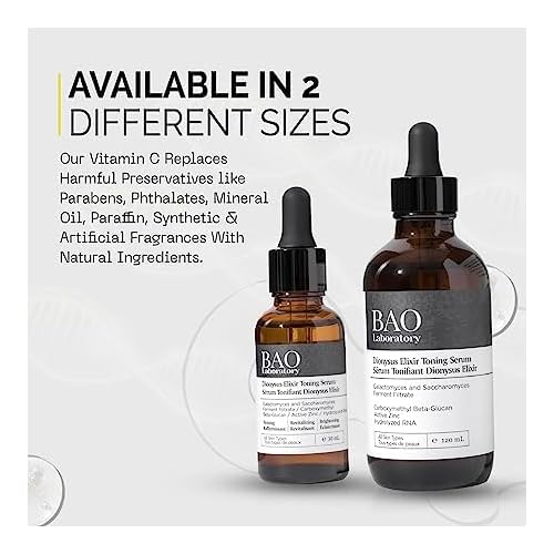 Dionysus Elixir Toning Face Serum | Galactomyces and Vitamin C | Face Serum For Wrinkles, Acne Scars & Fine Lines | Ideal Vitamin C For All Types Of Skin (30 ML)