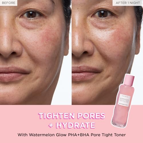 Glow Recipe Toner Duo - Glow Recipe PHA+BHA Pore Minimizer & Facial Exfoliator for Glass Skin - Tightening & Hydrating Skincare with Hyaluronic Acid (150 ml & 40 ml)