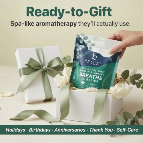 Eucalyptus Mint Shower Steamers - Aromatherapy Relaxation, 14 Count - USA Made