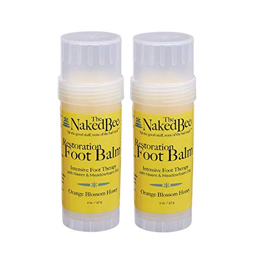 The Naked Bee Orange and Blossom Honey Moisturizing Hand and Body Lotion, 6.7 Ounce + Restoration Foot Balm, 2 Oz - 2 Pack + Serious Hand Repair Cream, 3.25 Oz
