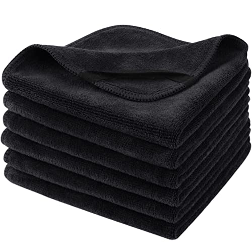 SINLAND Microfiber Facial Cloths Fast Drying Washcloth 12inch x 12inch Absorbent Face Wash Cloth Soft Makeup Remover Cloths