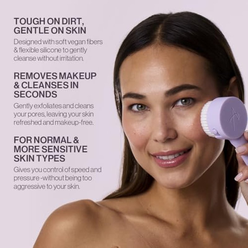 Anisa Beauty Cleansing Brush ? Soft, Synthetic Fibers for Gentle Exfoliation and Deep Cleansing ? Ideal for All Skin Types