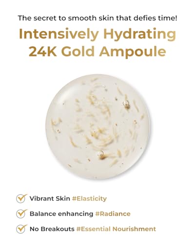 Peptide Gold Serum with Collagen Boost & Hyaluronic Acid - Firming Skin Care