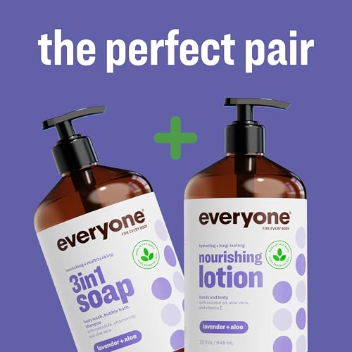 Everyone 2-in-1 Hand & Body Lotion Lavender & Aloe 32 oz 2-Pack - Calming Moisturizer