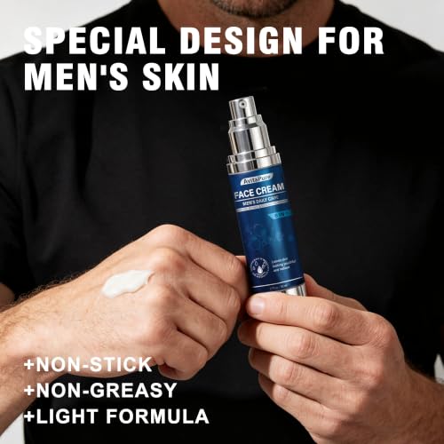 Men's 6-in-1 Face Moisturizer & Anti-Aging Cream - 1.7 Fl Oz Pack of 2