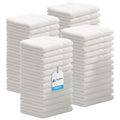 Avalon Towels White Face & Wash Cloths Pack of 48 - 12x12 Inch Cotton Towels