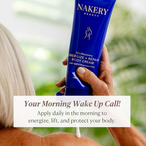 Energizing Body Cream with Magnesium & NAD+ - Rejuvenating Moisturizer for Smooth, Toned Skin (8.4 Fl Oz)