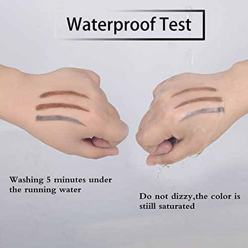 Eyebrow Pencil Gray Waterproof Smooth Natural Cruelty Free (Gray #5)