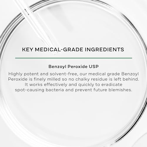 Replenix BP Acne Gel 10% Spot Treatment - Medical-Grade Benzoyl Peroxide, 2 oz