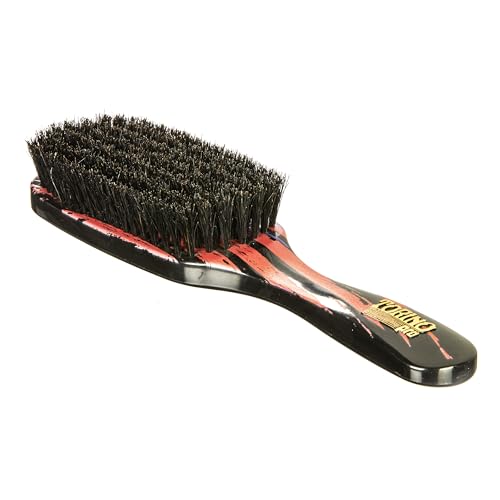 Torino Pro Wave Brush #255-7 Row Extra Soft bristles Shower brush -100% Pure Boar Bristles - Great for laying down your 360 Waves