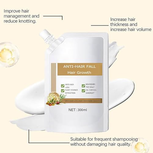 Remimpi Anti-Hair Fall Hair Loss Shampoo£¬Anti-Hair Fall Promote Hair Growth for Women & Men Hair Loss£¬Enriched with Multiple Botanical Extracts, Suitable for All Hair Types£¬10.58 FL OZ £¨300ml£©