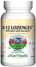 Vitamin B12 Sublingual Lozenges - Strawberry, 180 Count - Support Energy & Health