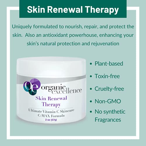 Vitamin C Face & Neck Cream – Organic Excellence Skin Renewal Therapy 2 oz