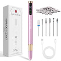Pen-Shaped Cordless Nail Drill with 30,000RPM for Manicure - Pink