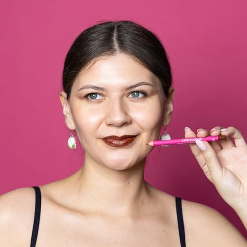 Cheekbone Horizon Lip Pencil, Vegan Matte Lip Liner, Highly Pigmented, Smooth & Creamy, Powder-Like Finish, With Organic Coconut Oil, Define & Shape, 0.038 oz (Earthy)