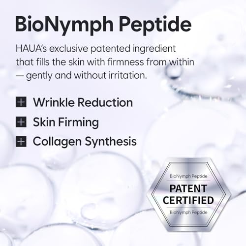 HAUA Bionymph Peptide Youth Serum, Wrinkle Care, Well-aging, Anti-aging, Fine lines, Deep Hydration, Patented BioNymph Peptide, Valentine's Day Gifts for Woman | 47ml