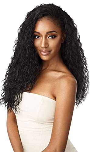 Outre Quick Weave Wet & Wavy Synthetic Half Wig Beach Curl 24 Inches