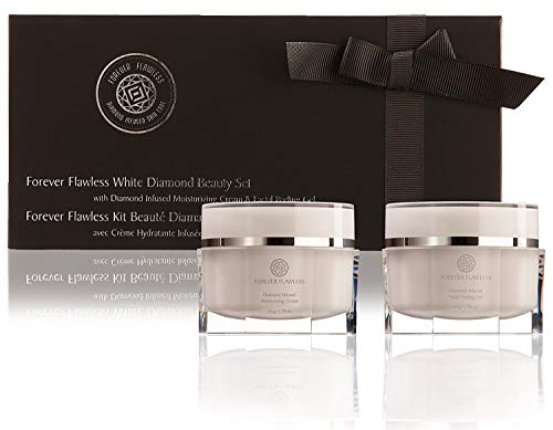 Facial Peeling Gel & Moisturizer Set - Diamond Infused Two-Step Skin Care