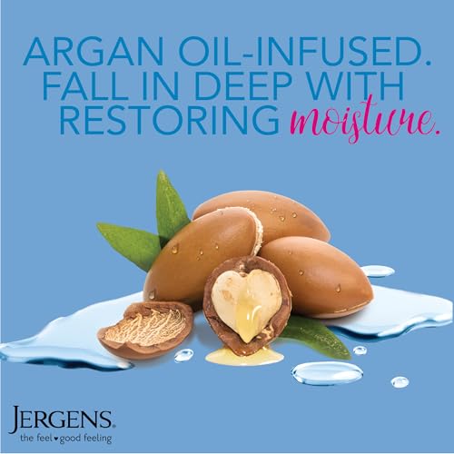 Jergens Restoring Argan Oil Wet Skin Moisturizer 10 oz Pack of 4 - Hydrating Shower Lotion for Dry Skin