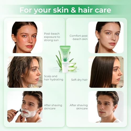 Mini Aloe Vera Gel Bulk Pack - 100 Pouches of 1 Fl Oz for Travel & Skin Care - Natural Hydrating Lotion