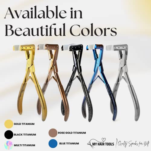 Professional Tape-In Hair Extension Plier - 7 Inch Stainless Steel Weft Sealing Tool