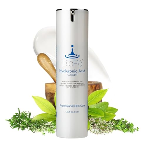 Hyaluronic Acid Face Moisturizer with Hyaluronic Acid ? 50 ml Hydrating Cream for Face, Restores Natural Moisture, Reduces Wrinkles & Firming, ? Made in USA