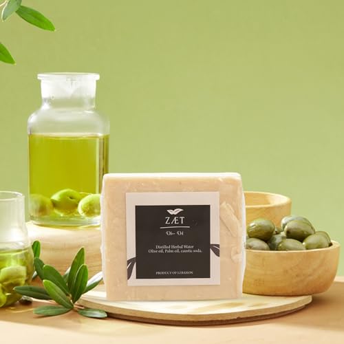 ZÆT Olive Oil Soap Bar 5 oz Pack of 4 – Natural Handmade Face & Body Soap