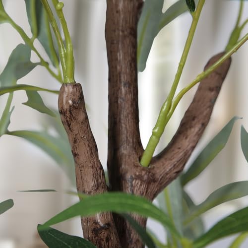 CETRD 2 Pack Faux Olive Trees 5FT Tall Indoor Outdoor Decorative Plants