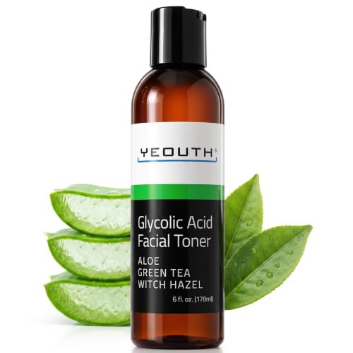 Glycolic Acid Toner 8% for Face - 6oz, Brightening & Refining Skin