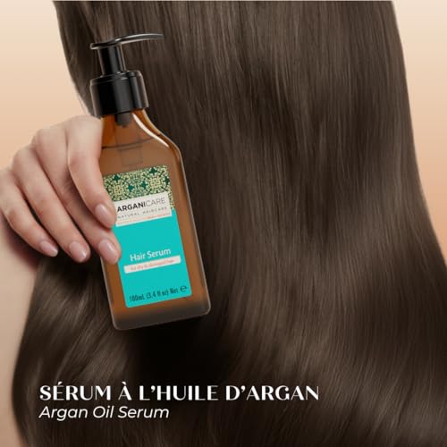 Arganicare Argan Oil Serum with Jojoba Oil for Hair Growth & Frizz Control