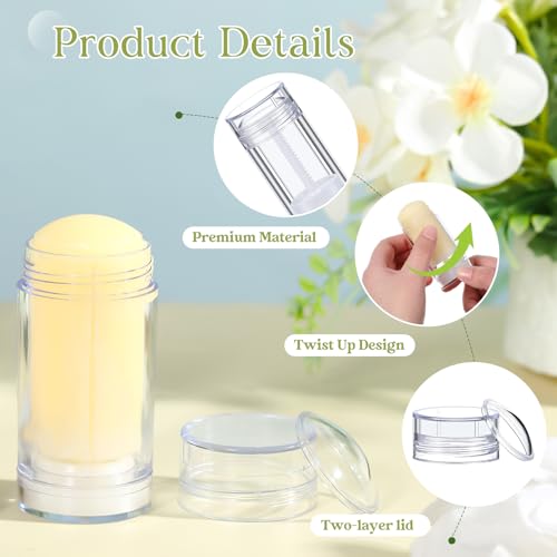 Teenyyou 30 Pcs 15ml Clear Deodorant Containers with Twist Mechanism - Variation of THIS listing