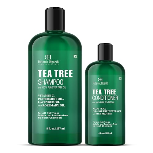 Botanic Hearth Tea Tree Shampoo & Conditioner Set - 8 fl oz + 4 fl oz