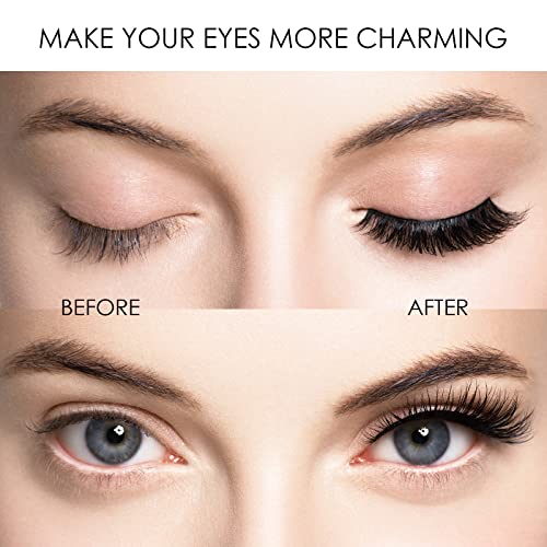 No Glue Magnetic Eyelashes with Applicator, 3D Reusable Magnetic Lashes Natural Look for Office & Daily Wear, Mess-Free Dual Magnetic Eyelash Kit, Lightweight & Windproof