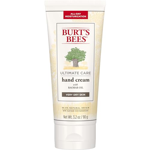 Burt's Bees Ultimate Care Hand Cream - 3.2 Oz, Unscented, Moisturizing for Dry Skin