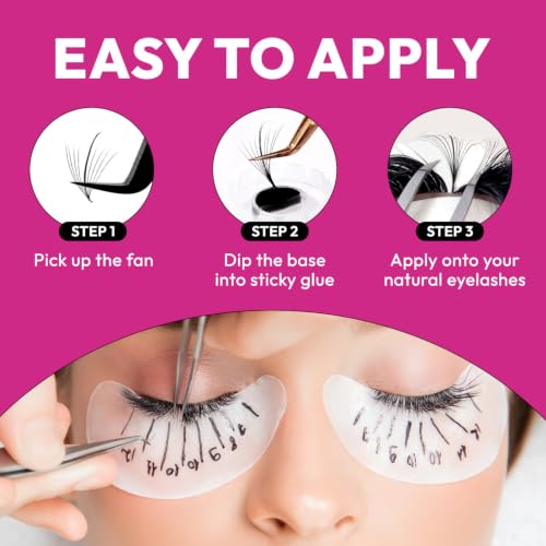 Wispy Premade Lash Fans 5D 0.07 Size 7mm Curl for Eyelash Extensions