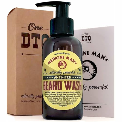 Beard Wash for Itchy Beard & Dandruff – Natural Soothing Shampoo - 4.7 FL OZ