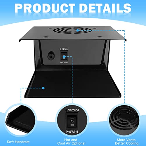 GGAIFbp 300W Nail Dryer Fan for Regular & Gel Polish Hot & Cool Air