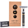 Heavyweight Safety Razor with Sandstone Handle - Compatible with Double Edge Blades