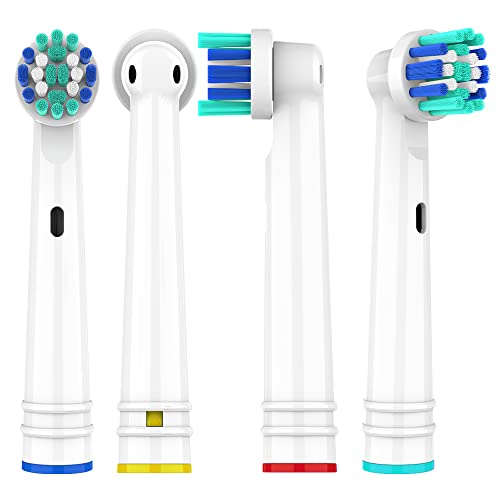 8 Pack Replacement Electric Toothbrush Heads for Oral B Braun - Individually Packaged - Compatible with 7000, Pro 1000, 3000, 5000, 8000 Series - Variation of 8 Count Pack of 2