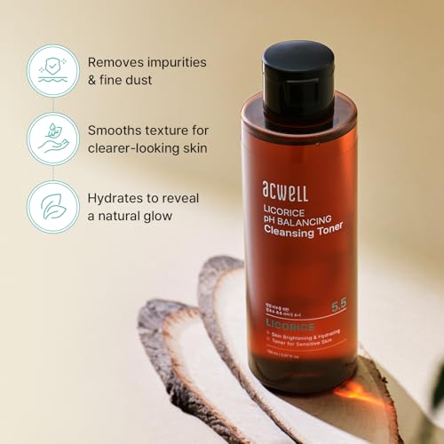 ACWELL Licorice pH 5.5 Balancing Cleansing Toner - 10.14 Fl Oz