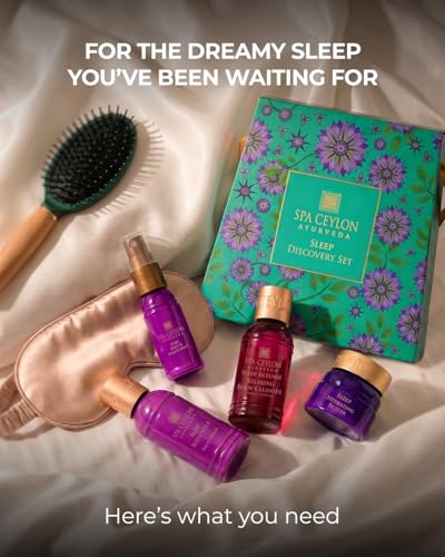 Spa Ceylon Ayurveda Sleep Discovery Set - Lavender Bedtime Gift 4-Piece